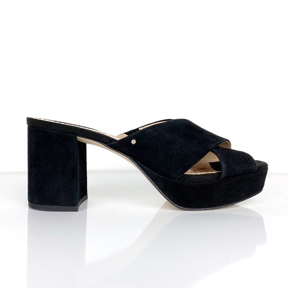 Sam Edelman Shoes - Sam Edelman Black Jayne Suede Heeled Sandal